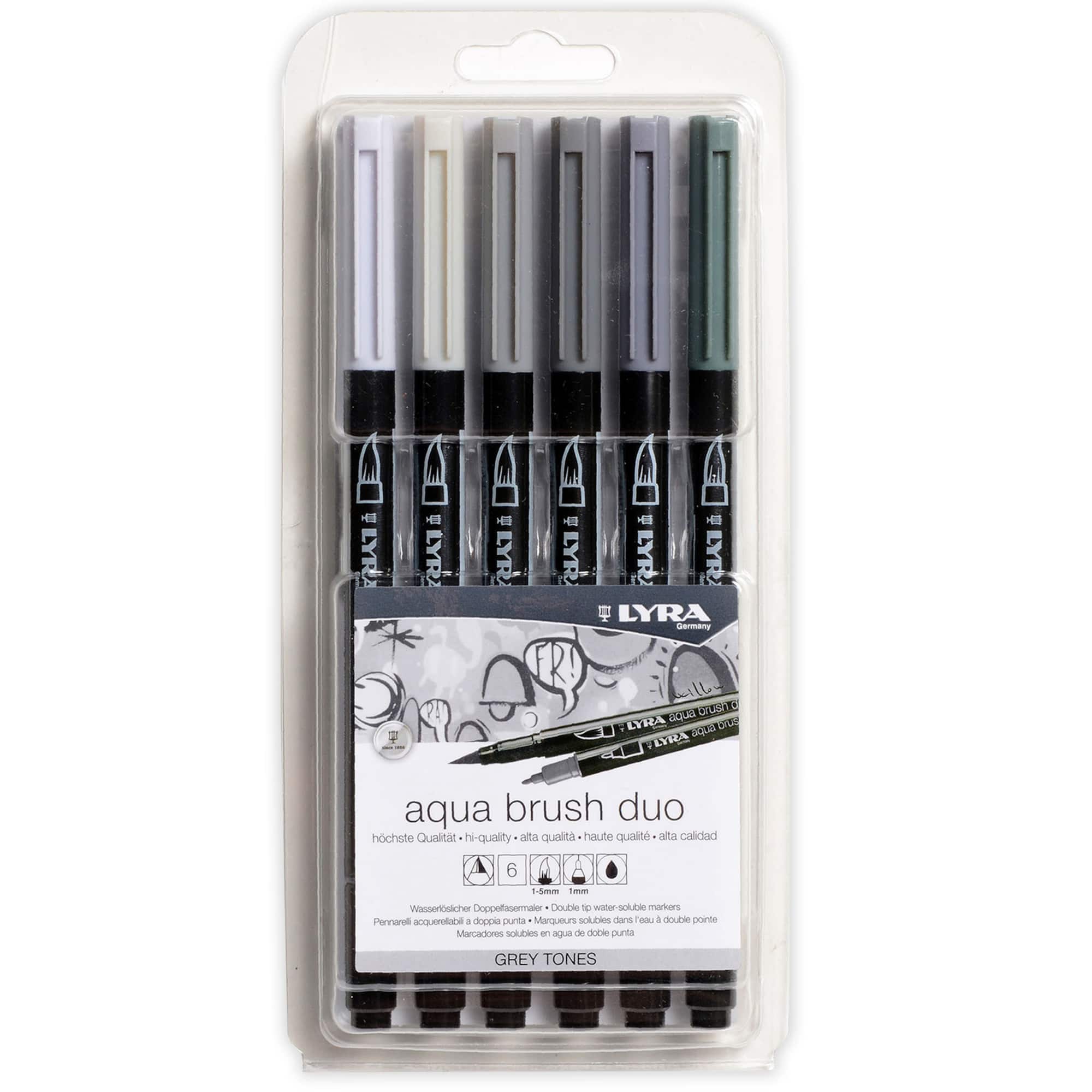 Lyra Aqua Brush Duo Dual Tip Marker Set